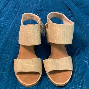 Toms Women’s Majorca Cutout Heeled Sandals Size 7.5